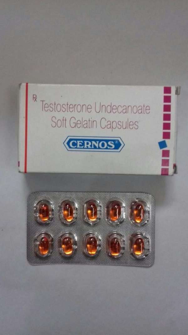 CERNOS 40mg capsules TESTOSTERONE UNDECANOATE SOFT GELATIN CAPSULE 40mg capsules www.oms99.in
