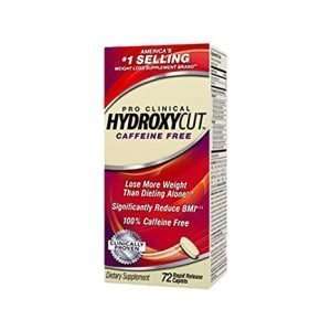 HYDROXYCUT PRO CLINICAL CAFFEINE FREE 72capsules / FAT BURNER 72capsules - MUSCLETECH online muscle store99