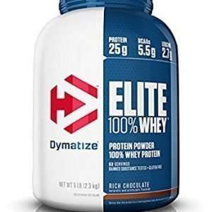 DYMATIZE ELITE 100% WHEY PROTEIN POWDER 5lb 63 SERVINGS BANNED SUBSTANCE TESTED+GLUTEN FREE 5lb - DYMATIZE www.oms99.in