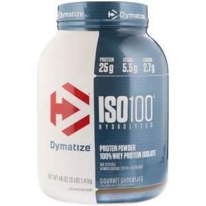 DYMATIZE ISO 100 HYDROLYZED PROTEIN POWDER 100% WHEY PROTEIN ISOLATE 3lbs 43 SERVINGS BANNED SUBSTANCE TESTED GLUTEN FREE 3lbs - DYMATIZE www.oms99.in
