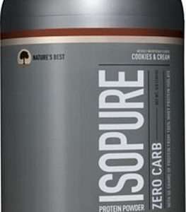 ISO PURE PROTEIN POWDER ZERO CARB 3lb WITH 50 GRAMS OF PROTEIN FROM 100% WHEY PROTEIN ISOLATE 3lb - NATURE'S BEST