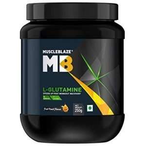 MUSCLEBLAZE L-GLUTAMINE 250gm SPEEDS UP POST WORKOUT RECOVERY 250gm - MB www.oms99.in