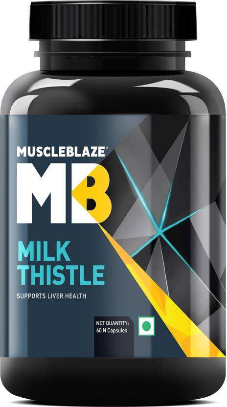 MUSCLEBLAZE MILK THISTLE 60capsules SUPPORTS LIVER HEALTH 60capsules - MB www.oms99.in