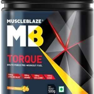 MUSCLEBLAZE TORQUE PRE-WORKOUT 500gm BRUTE FORCE PRE-WORKOUT FUEL 500gm - MB www.oms99.in