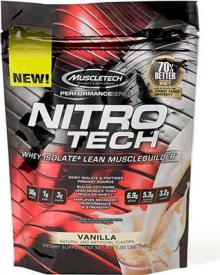 MUSCLETECH PERFORMANCE SERIES NITRO TECH 1lb WHEY ISOLATE LEAN MUSCLEBUILDER 1lb - MUSCLETECH www.oms99.in
