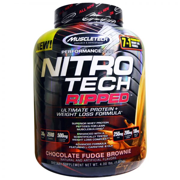 MUSCLETECH PERFORMANCE SERIES NITRO TECH RIPPED 4lbs ULTIMATE PROTEIN WEIGHT LOSS FORMULA 4lbs - MUSCLETECH www.oms99.in
