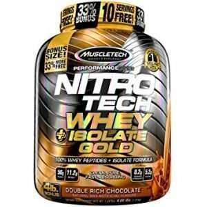 MUSCLETECH PERFORMANCE SERIES NITROTECH WHEY PLUS ISOLATE GOLD 4lbs 100% WHEY PEPTIDES ISOLATE FORMULA 4lbs - MUSCLETECH www.oms99.in