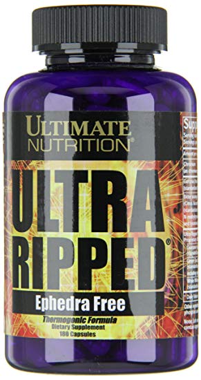ULTIMATE NUTRITION ULTRA RIPPED EPHEDRA FREE FAT BURNER 180capsules THERMOGENIC FORMULA DIETARY SUPPLEMENT 180capsules - ULTIMATE NUTRITION www.oms99.in
