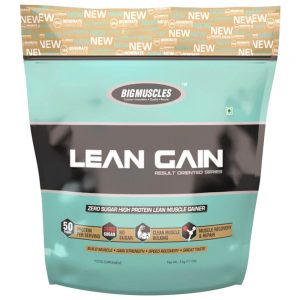 BIG MUSCLES LEAN GAIN RESULT ORIENTED SERIES 11lb ZERO SUGAR HIGH PROTEIN LEAN MUSCLE GAINER 11lb - BIG MUSCLES www.oms99.in