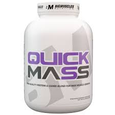 BIG MUSCLES QUICK MASS 6lb HIGH QUALITY PROTEIN & CARBS BLEND FOR MAX MUSCLE GROWTH 6lb - BIG MUSCLES www.oms99.in