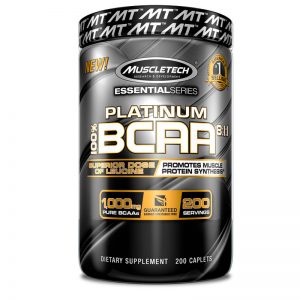 MUSCLETECH ESSENTIAL SERIES PLATINUM 100% BCAA 811 200caplets - MUSCLETECH www.oms99.in