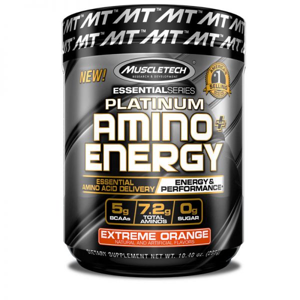 MUSCLETECH ESSENTIAL SERIES PLATINUM AMINO ENERGY 317gm ESSENTIAL AMINO ACID DELIVERY ENERGY & PERFORMANCE 317gm - MUSCLETECH www.oms99.in