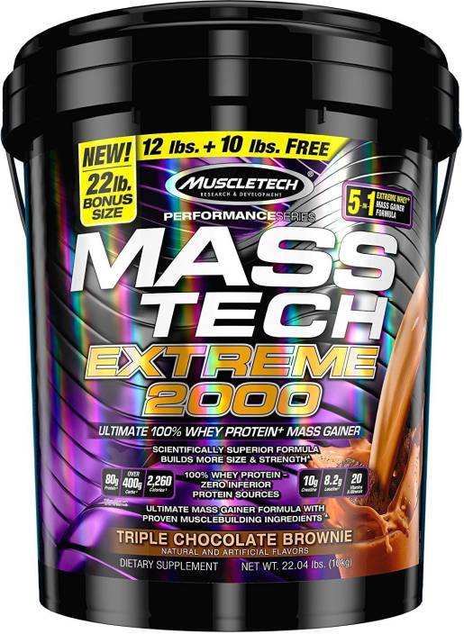 MUSCLETECH PERFORMANCE SERIES MASS TECH EXTREME 2000 22lb ULTIMATE 100% WHEY PROTEIN MASS GAINER 22lb - MUSCLETECH www.oms99.in