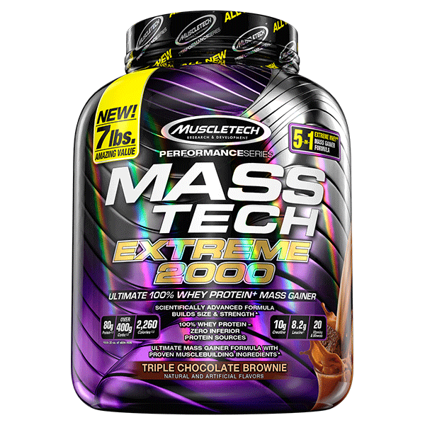 MUSCLETECH PERFORMANCE SERIES MASS TECH EXTREME 2000 7lb ULTIMATE 100% WHEY PROTEIN MASS GAINER 7lb - MUSCLETECH www.oms99.in