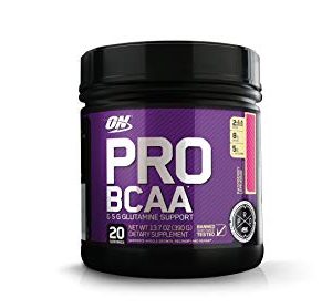 ON PRO BCAA & 5 G GLUTAMINE SUPPORT 20servings DIETARY SUPPLEMENT 20servings - OPTIMUM NUTRITION www.oms99.in