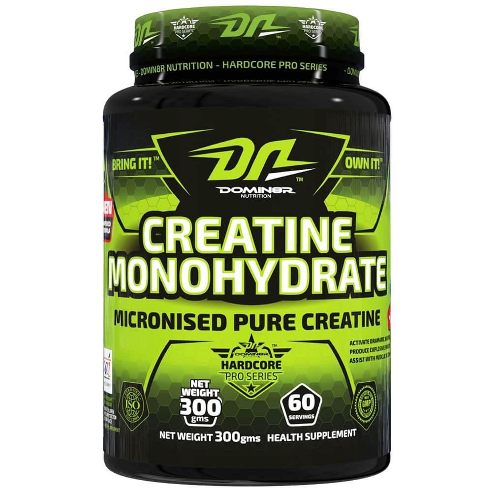 DOMIN8R NUTRITION CREATINE MONOHYDRATE 300gm MICRONISED PURE CREATINE 300gm - DOMIN8R NUTRITION www.oms99.in