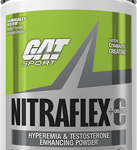 GAT SPORT NITRAFLEX + CREATINE 420gm HYPEREMIA & TESTOSTERONE ENHANCING POWDER 420gm - GAT SPORT www.oms99.in