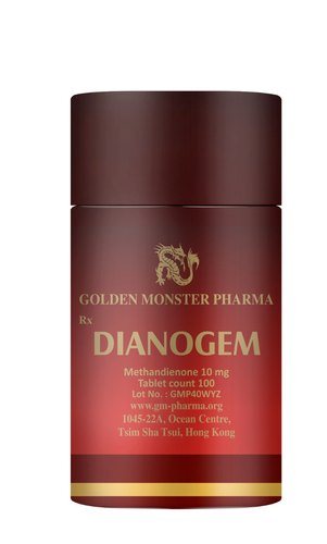 GOLDEN MONSTER DIANOGEM 10MG TABLETS METHANDIENONE 10MG TABLETS - GOLDEN MONSTER PHARMA www.oms99.in